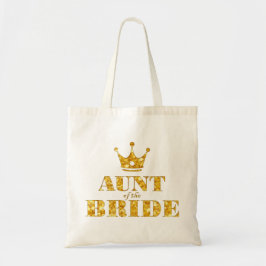 Glitter Golden tante van de Bride Tote Bag