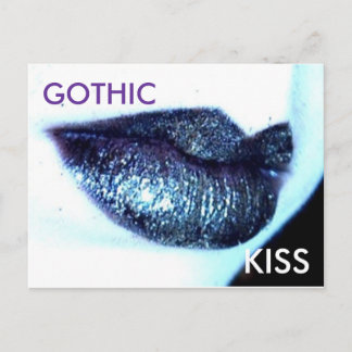 glitter, GOTHIC, KISS Briefkaart