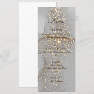Glitter Goud Alcohol Inkt Chic Plat Menu