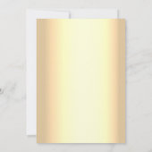 Glitter Goud Bourgondië Calligrafie Bruiloft Kaart (Achterkant)