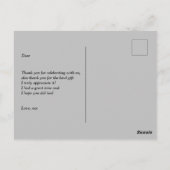 glitter goud dank je creditcard briefkaart (Achterkant)