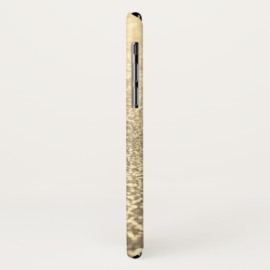 Glitter, goud, gepersonaliseerd, glanzend, glitter Case-Mate iPhone case (Achterkant/links)