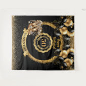 Glitter Goud Hoge Hakken 50ste Verjaardag Teken Wandkleed (Voorkant (horizontaal))