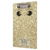 Glitter Goud Make-up Ogen Wimpers Glam Persoonlijk Klembord (Links)