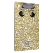 Glitter Goud Make-up Ogen Wimpers Glam Persoonlijk Klembord (Rechts)