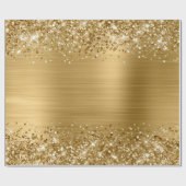 Glitter Goud Nep Folie Cadeaupapier (Vlak)