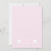 Glitter Goud & Roze Bloemige Verjaardagsuitnodigin Kaart (Achterkant)