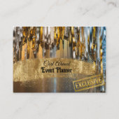 Glitter goud visitekaartje (Voorkant)