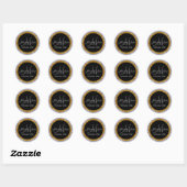 Glitter Goud Zilver Bruiloft Dank u Sticker (Vel)