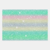 Glitter Goud, Zilver Inpakpapier Vel (Voorkant 2)