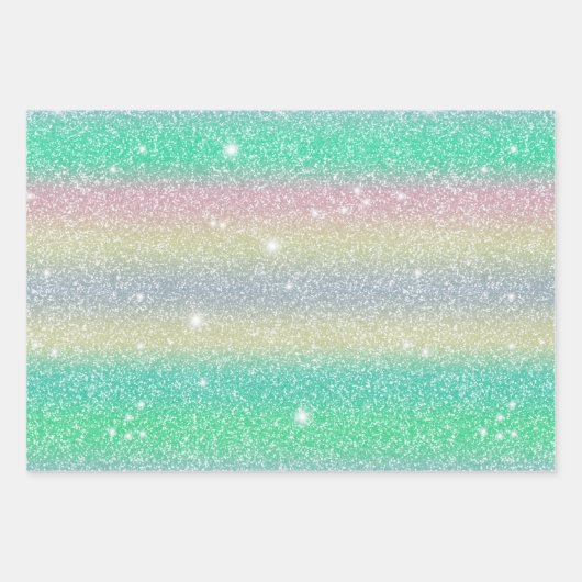 Glitter Goud, Zilver Inpakpapier Vel (Voorkant 2)