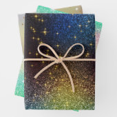 Glitter Goud, Zilver Inpakpapier Vel (In situ)