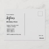 glitter gouden ballon voor 70e verpartij briefkaart (Achterkant)