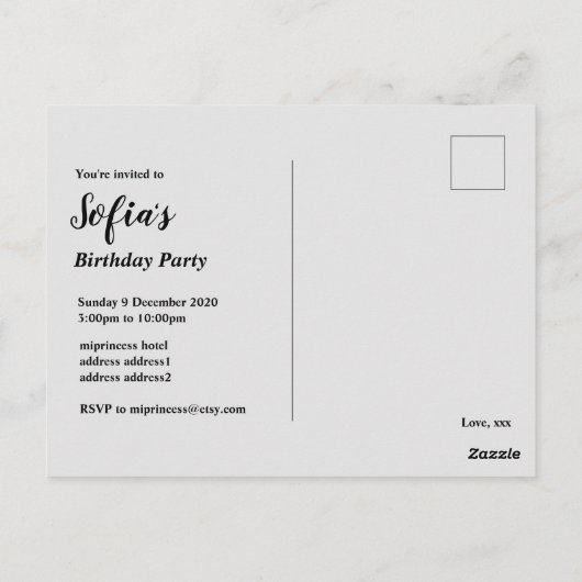 glitter gouden ballon voor het 80ste verjaardag briefkaart (Achterkant)