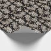 Glitter Gouden Bloemen: Sparkle . Cadeaupapier (Hoek)