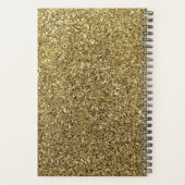Glitter Gouden Bruiloft Planner (Achterkant)
