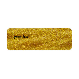 Glitter gouden etiket