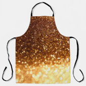 Glitter gouden lampen schort (Voorkant)