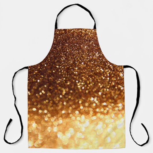 Glitter gouden lampen schort (Voorkant)