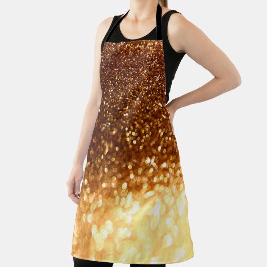 Glitter gouden lampen schort (Insitu)