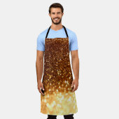 Glitter gouden lampen schort (Gedragen)