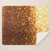 Glitter gouden lampen sherpa deken (Voorkant (horizontaal))