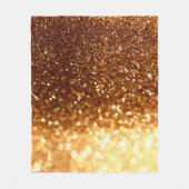Glitter gouden lichten fleece deken (Voorkant)