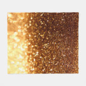 Glitter gouden lichten fleece deken (Voorkant (Horizontaal))
