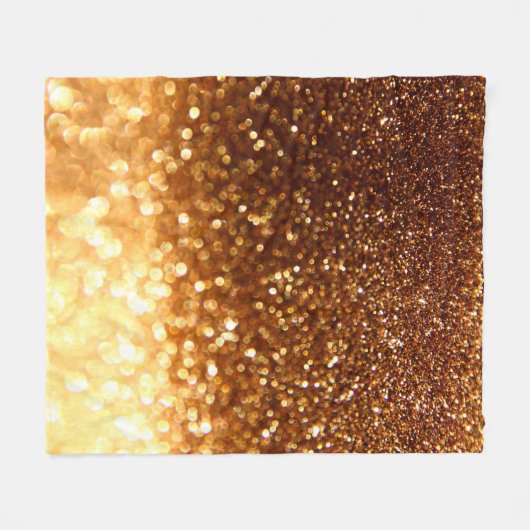 Glitter gouden lichten fleece deken (Voorkant (Horizontaal))