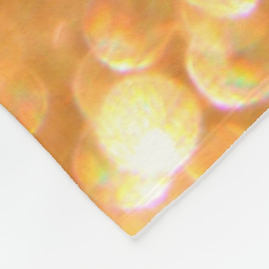 Glitter gouden lichten fleece deken (Hoek)
