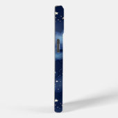 Glitter Gouden Sterren Donkerblauw Hemelpatroon Case-Mate iPhone Case (Achterkant / Rechts)