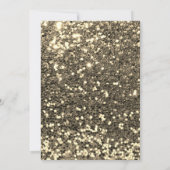 Glitter Gouden Strepen Champagne Blush Roze Fuchsi Kaart (Achterkant)