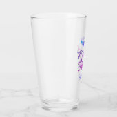Glitter Gradation Heart Maid of Honor Glass Glas (Rechts)