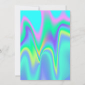 Glitter Graduation Cap, ananasholografisch Kaart (Achterkant)