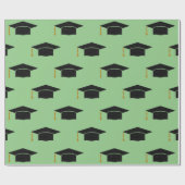Glitter Graduation Cap Cadeaupapier (Vlak)