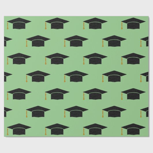 Glitter Graduation Cap Cadeaupapier (Vlak)