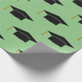 Glitter Graduation Cap Cadeaupapier (Hoek)