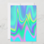 Glitter Graduation Cap Holographic Afstuderen Kaart (Achterkant)