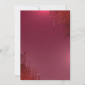 Glitter Graduation Cap, Red Drives Red Afstuderen Kaart (Achterkant)