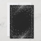 Glitter Graduation Cap, Roos Gold Drivers, zwart Kaart (Achterkant)