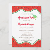 Glitter Graduation Cap,Watermeloen Afstuderen Kaart (Voorkant)