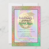 Glitter Gradup, Disco Ball, kleurrijk Kaart (Voorkant)