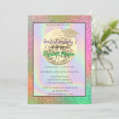 Glitter Gradup, Disco Ball, kleurrijk Kaart (Staand voorkant)