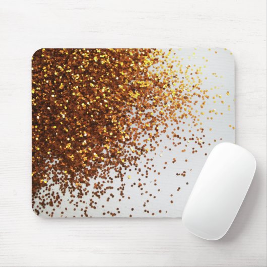 Glitter Grafisch Horizontaal Mousepad, bedrukt Gol Muismat (Met muis)