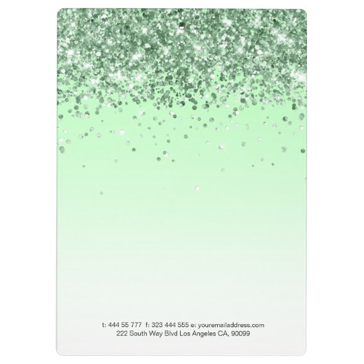Glitter Green Klembord (Achterkant)