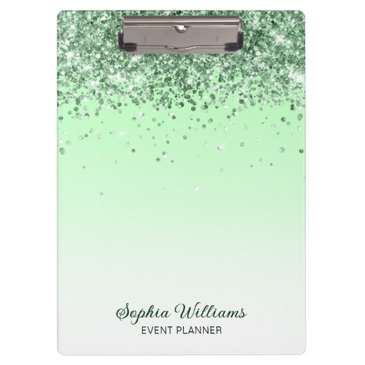 Glitter Green Klembord (Voorkant)