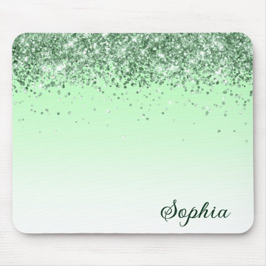 Glitter Green Muismat (Voorkant)