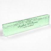 Glitter Green Naambordje