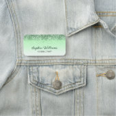 Glitter Green Naamplaatje (In situ)