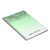 Glitter Green Notitieboek (Rechterzijde)